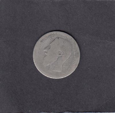 Beschrijving: 1 Franc LEOPOLD II